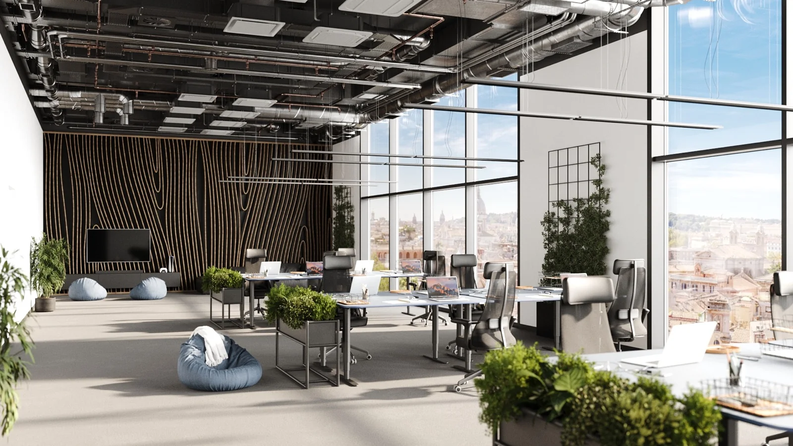 Contemporary open-plan office